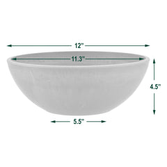 PSW Pot Collection 12-inch taupe planter in garden setting