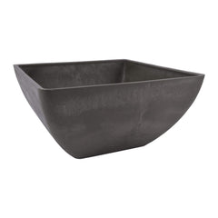 PSW Pot Collection 12x6 inch Dark Charcoal Square Planter front view