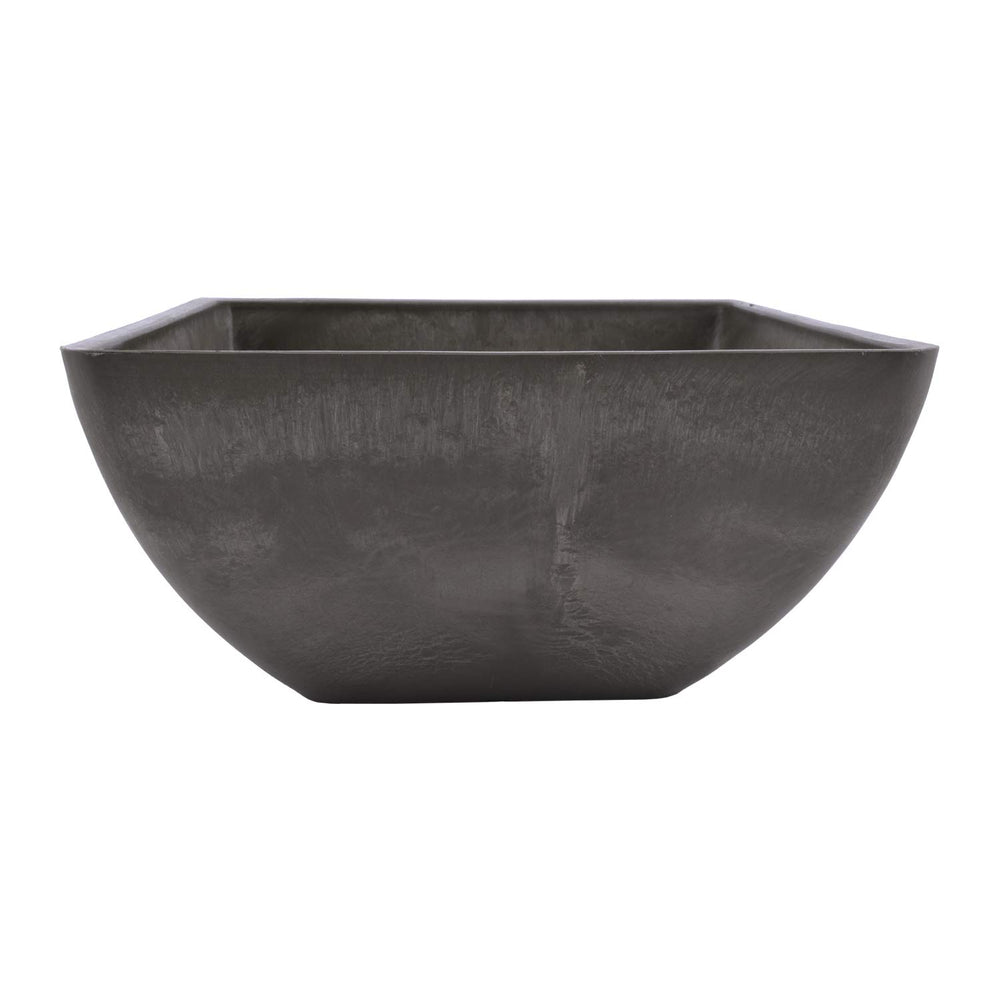 PSW Pot Collection 12x6 inch Dark Charcoal Square Planter top view