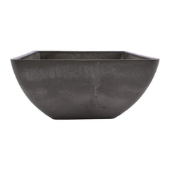 PSW Pot Collection 12x6 inch Dark Charcoal Square Planter top view