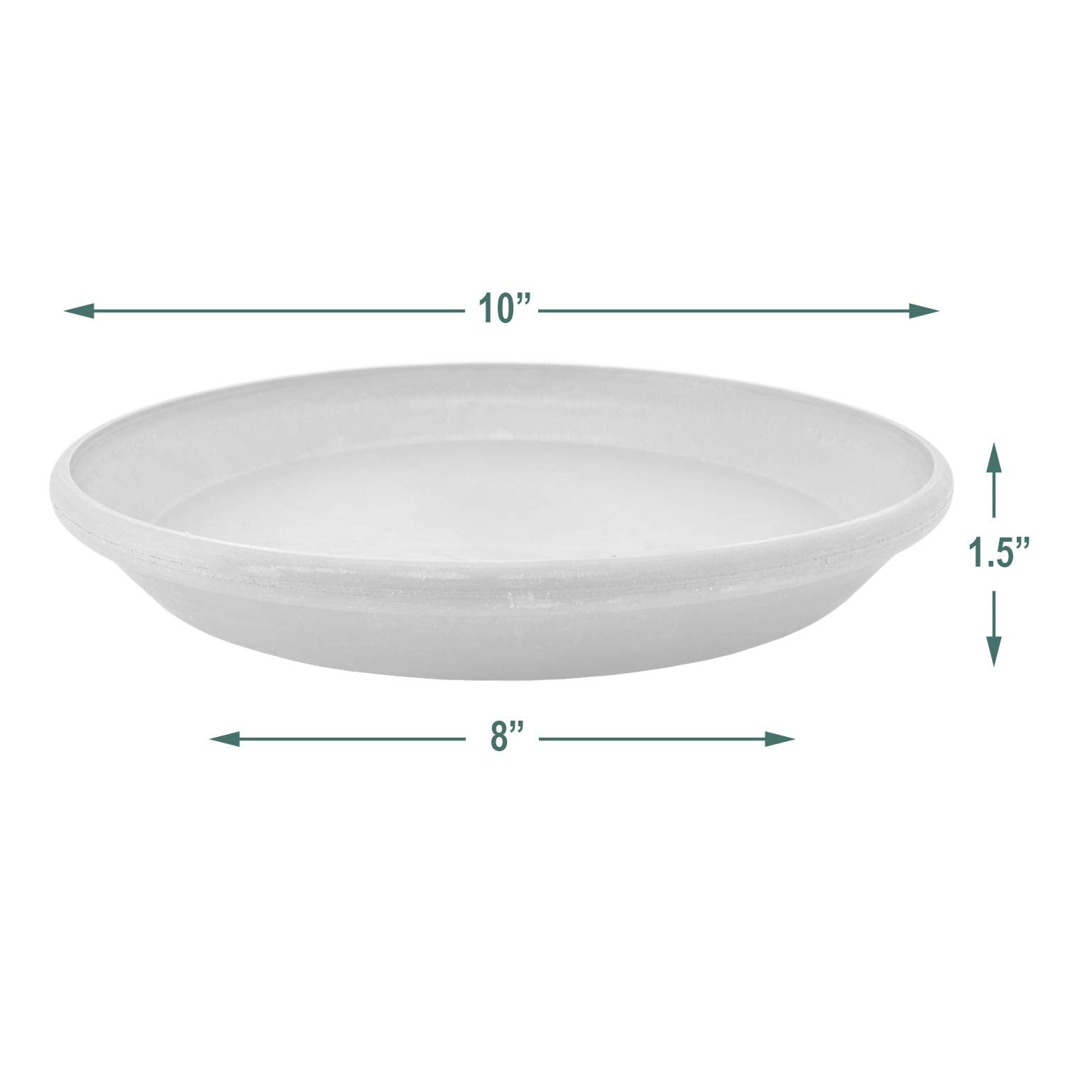 PSW Pot Collection plant saucer flat view with a pot on top