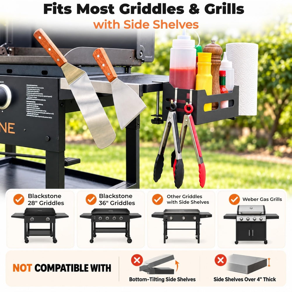 PTALSEAW Griddle Caddy with all included accessories