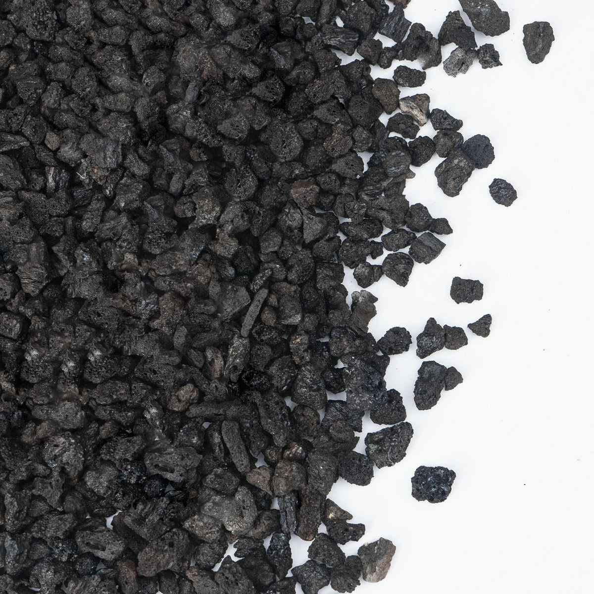Pulovin 5 lbs black lava rocks in packaging