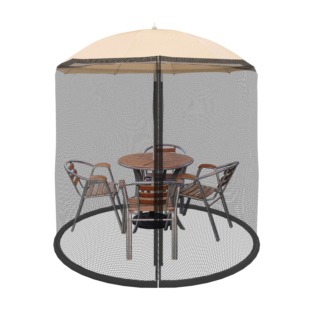 Pure Garden Mosquito Net for Patio Umbrellas front view