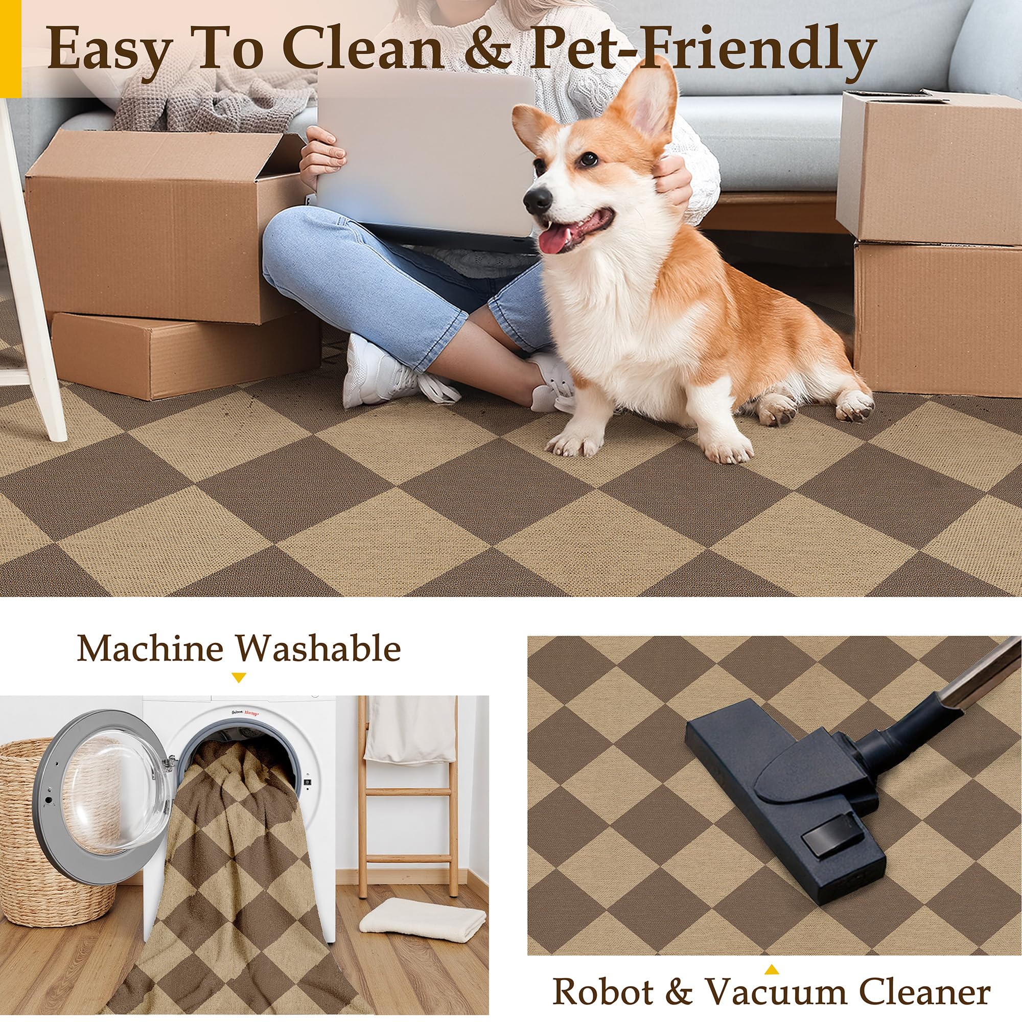 PureCozy 3x5 rug with TPE backing