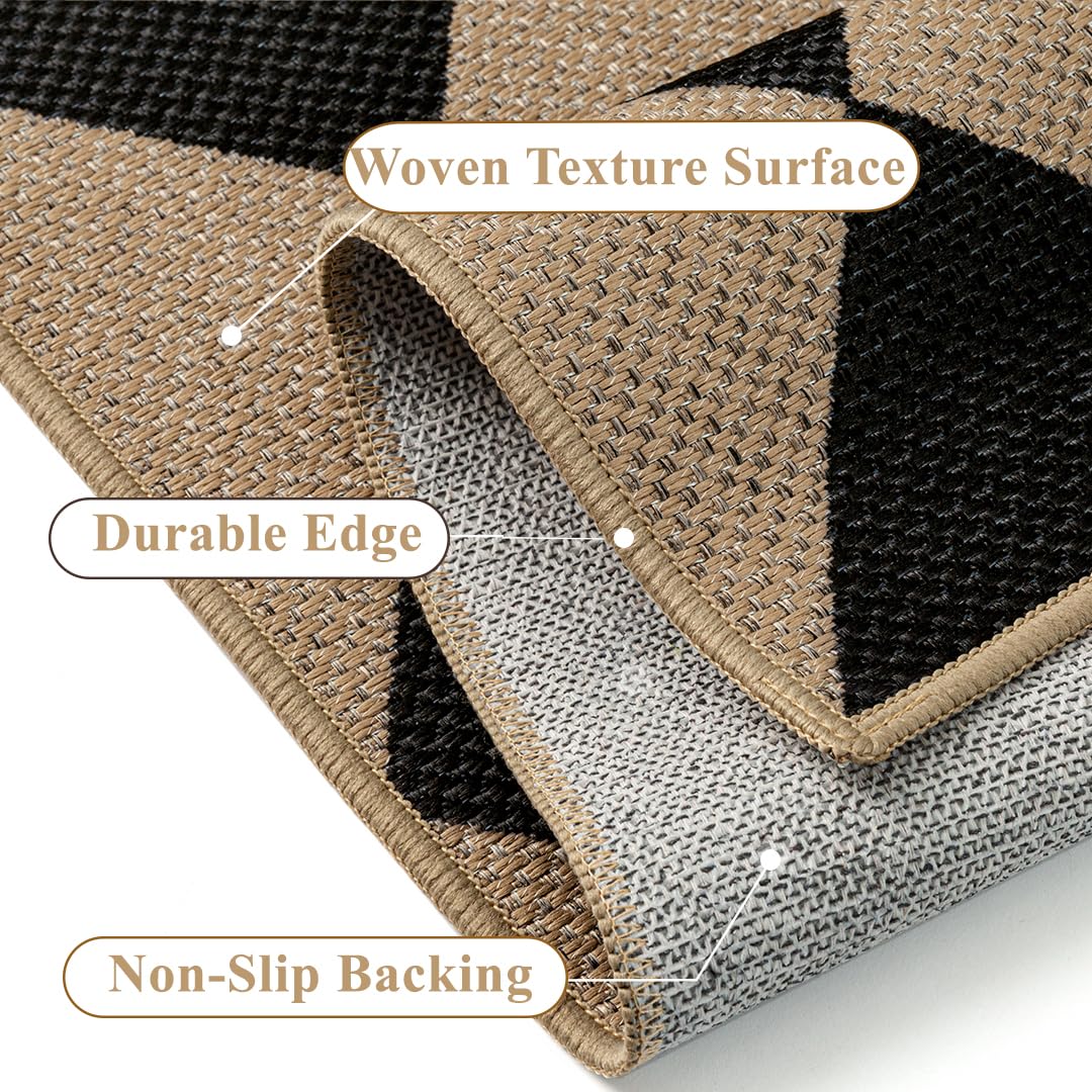 PureCozy 4x6 Rug with TPE backing visible