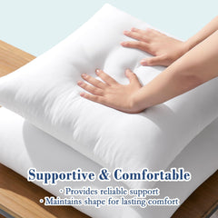 puredown outdoor pillow insert in a garden setting