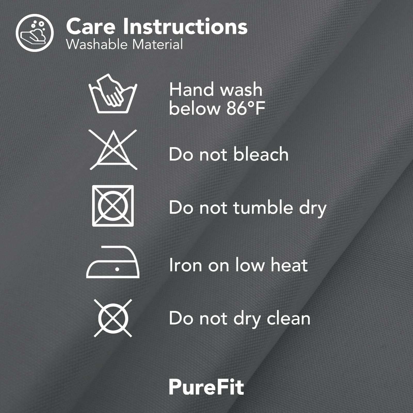 PureFit Outdoor Curtain care instructions