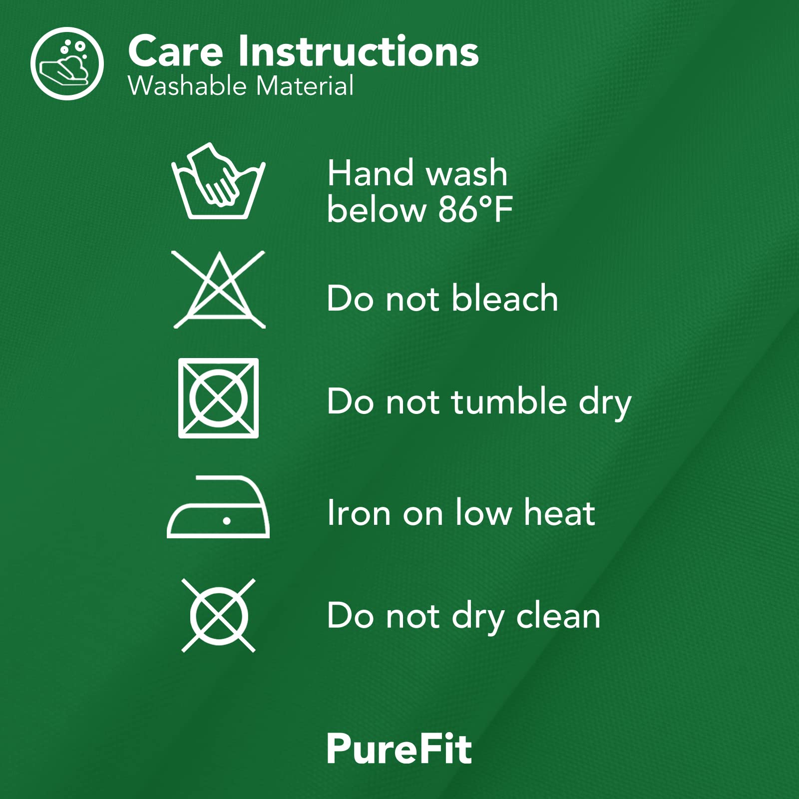 PureFit Outdoor Curtain Green folded for storage