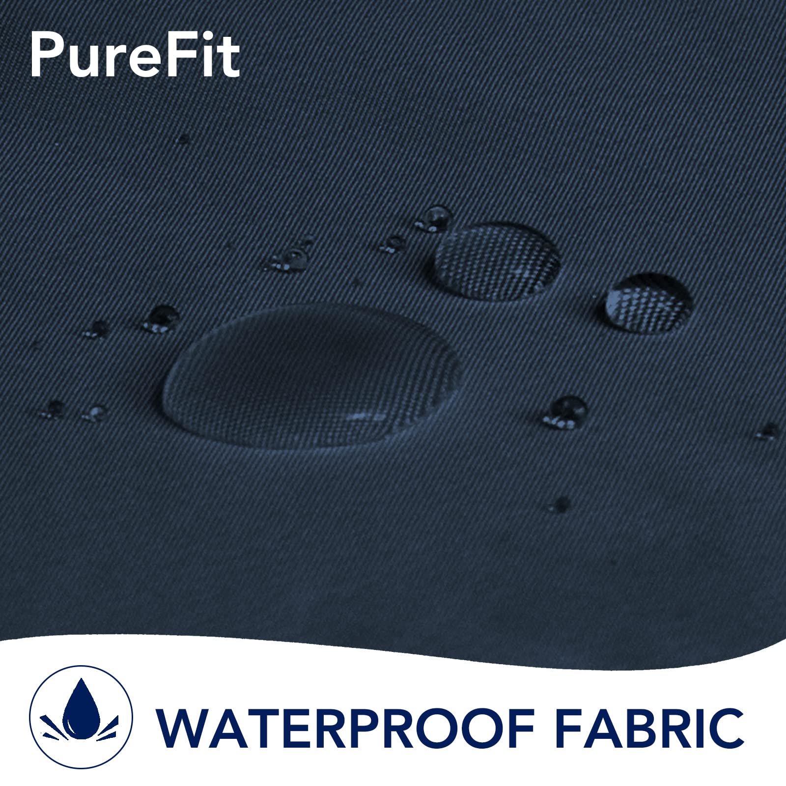 PureFit Outdoor Curtain hanging on patio