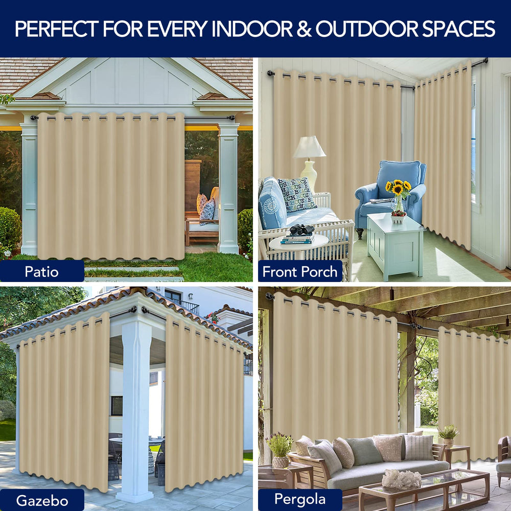 PureFit outdoor curtain in a gazebo setting