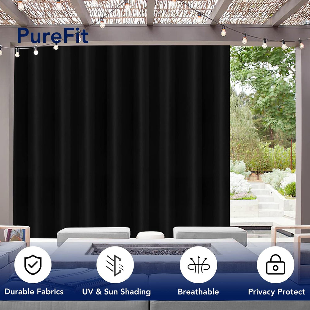 PureFit Outdoor Curtain in patio setting