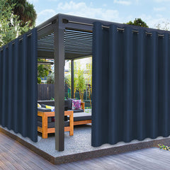 PureFit Outdoor Curtain Navy Blue front view