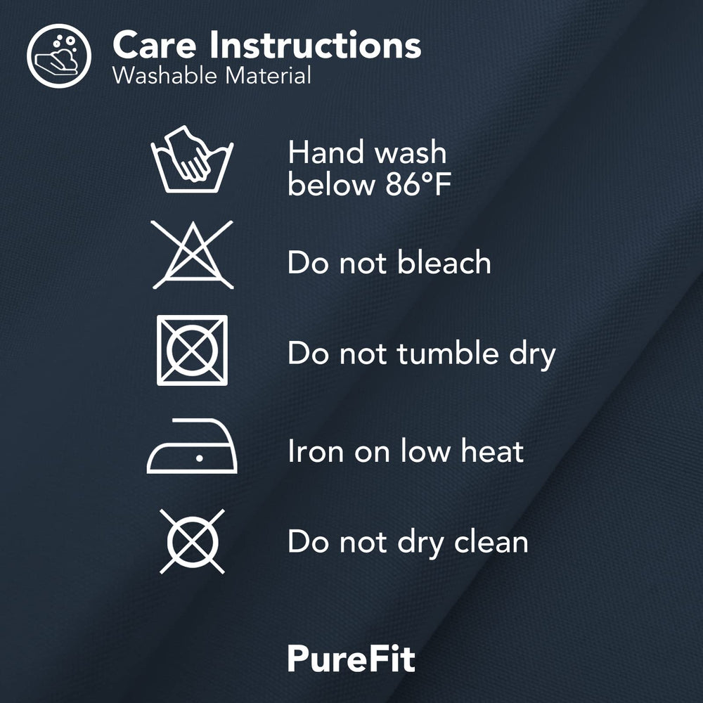 PureFit Outdoor Curtain packaging and care instructions