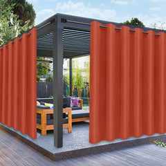 PureFit Outdoor Curtain Red Clay front view