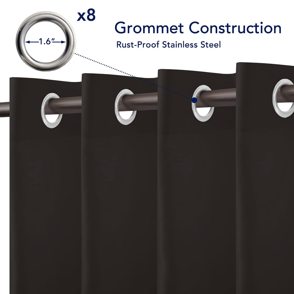 PureFit Outdoor Curtain showcasing waterproof features