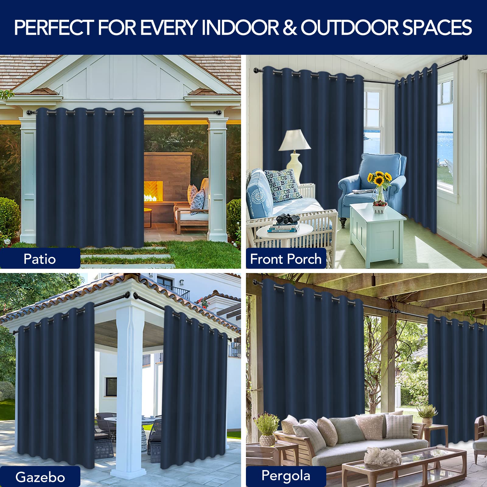 PureFit Outdoor Curtain showing fabric texture