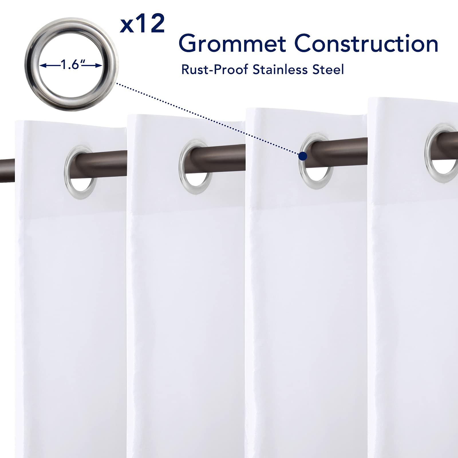 PureFit Outdoor Curtain showing waterproof fabric