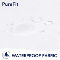 PureFit Outdoor Curtains hanging on patio