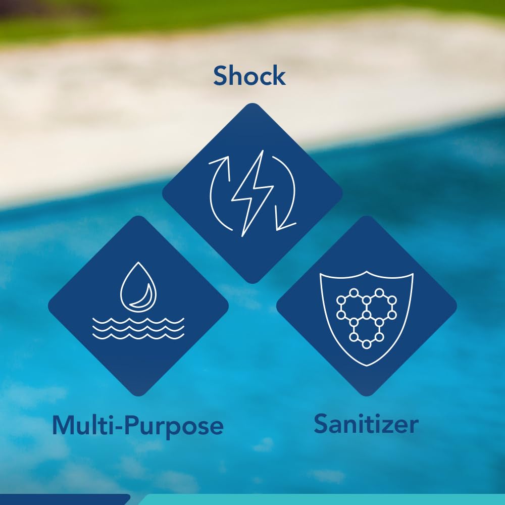 Puri Tech Chlorine Tablets in pool floater
