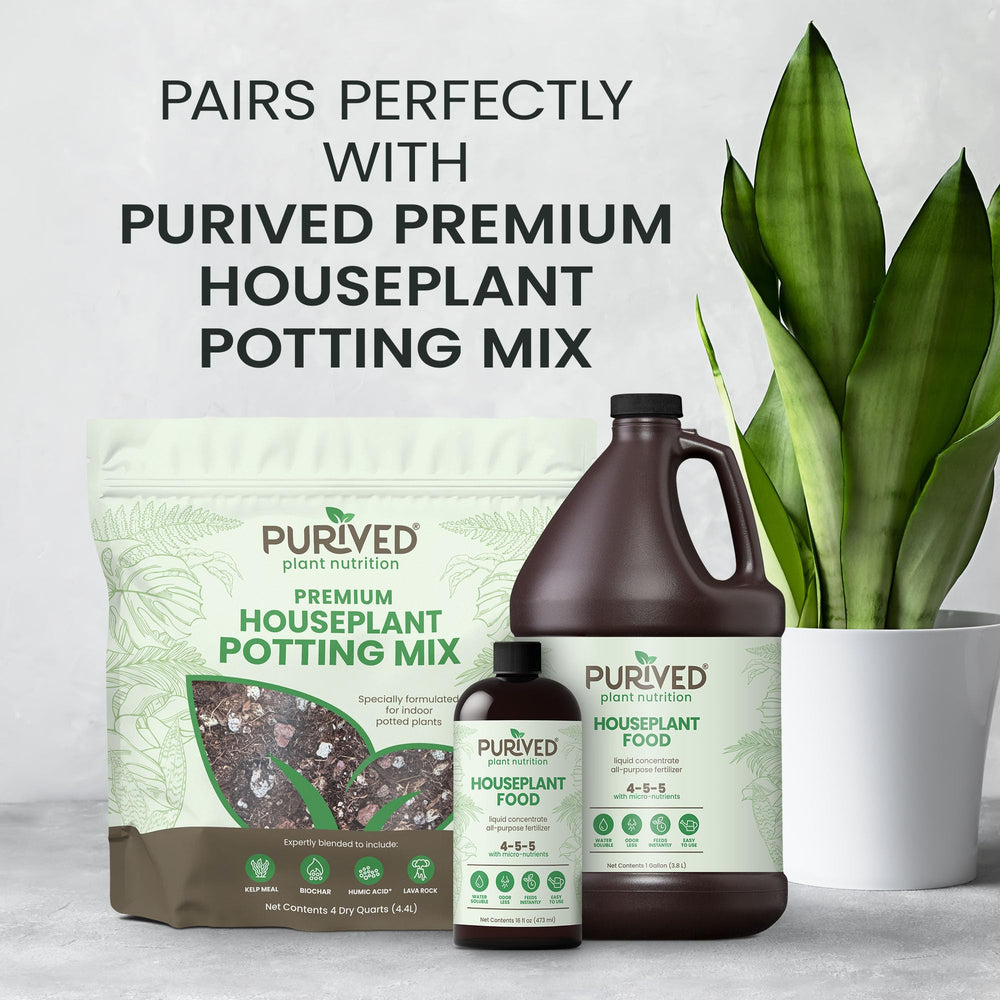 Purived fertilizer used in a garden setting