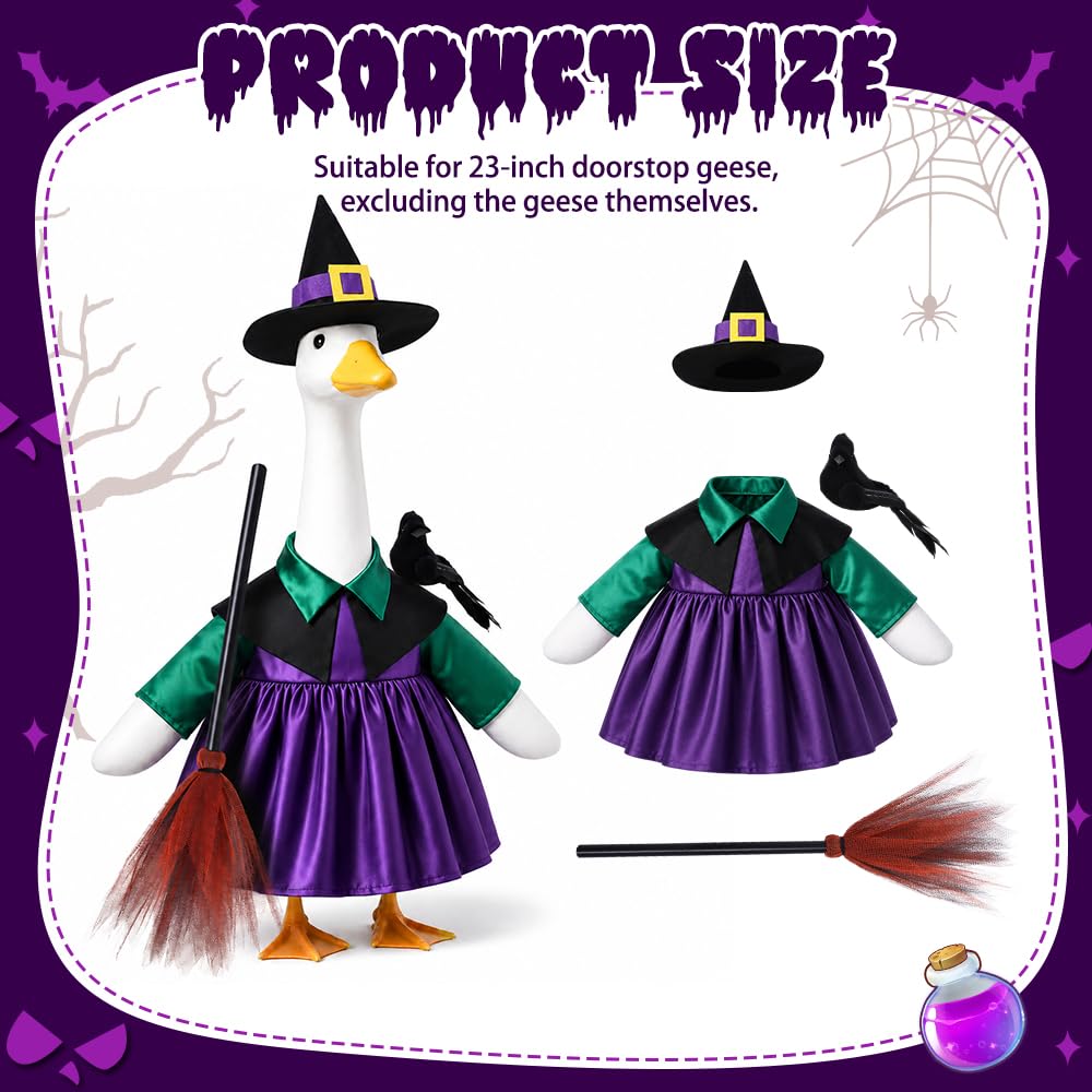Purple witch hat for goose costume