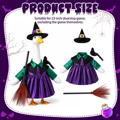Purple witch hat for goose costume
