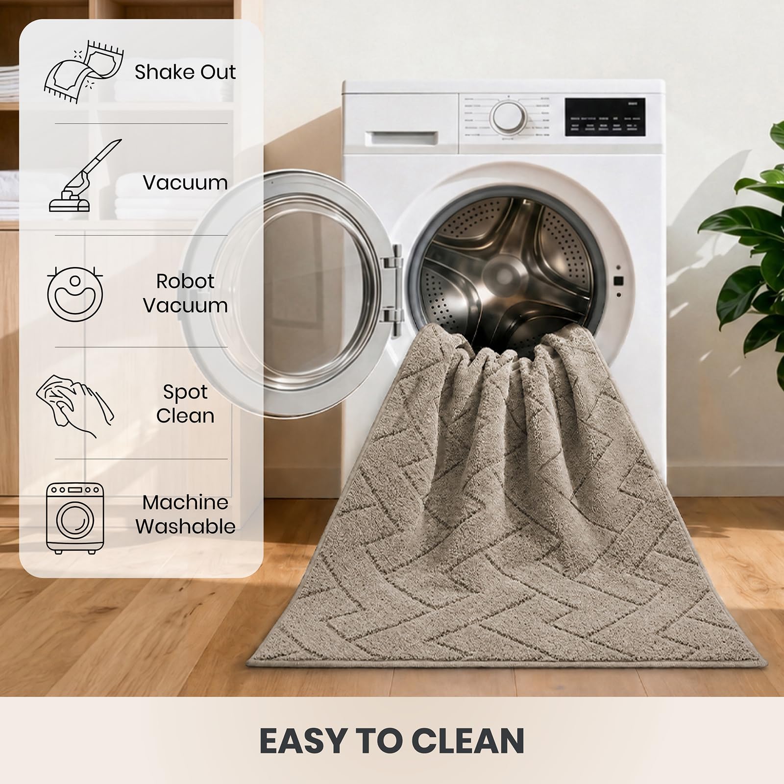PURRUGS Dirt Trapping Door Mat in a kitchen entrance