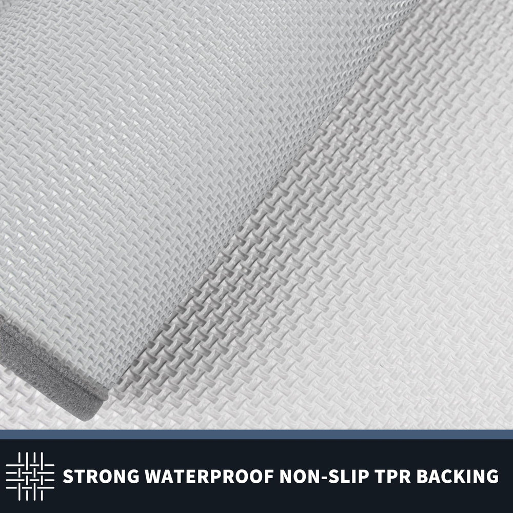 PURRUGS Dirt Trapping Door Mat Light Grey back view