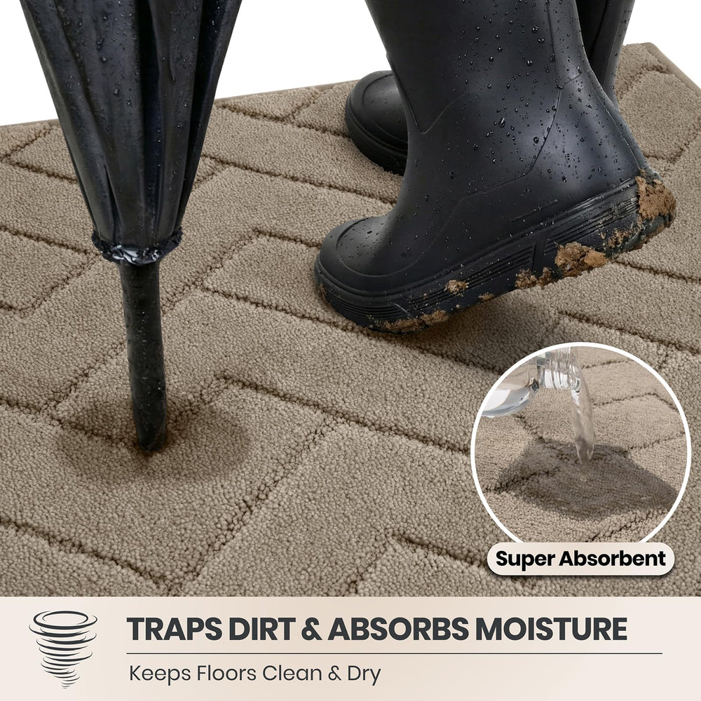 PURRUGS Dirt Trapping Door Mat side view showing thickness
