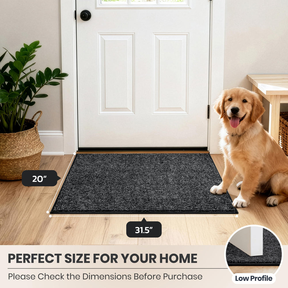 PURRUGS Dirt Trapping Doormat in a laundry room setting