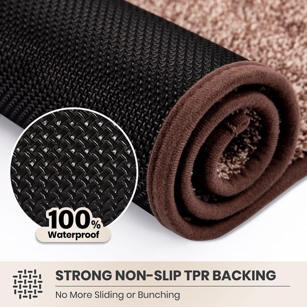 PURRUGS Dirt Trapping Indoor Door Mat featuring TPR backing