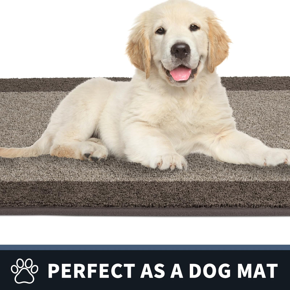 PURRUGS Dirt Trapping Indoor Door Mat in a laundry room setting