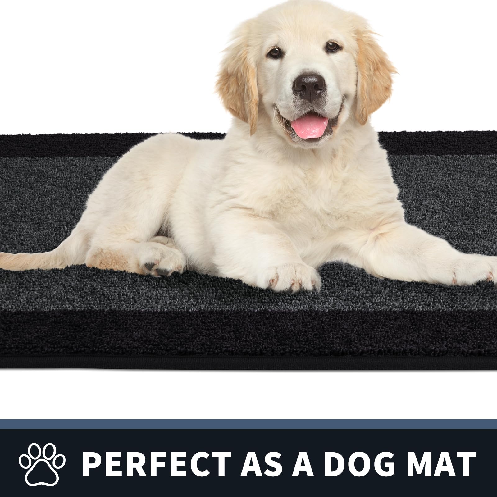 PURRUGS Dirt Trapping Indoor Door Mat in entryway setting