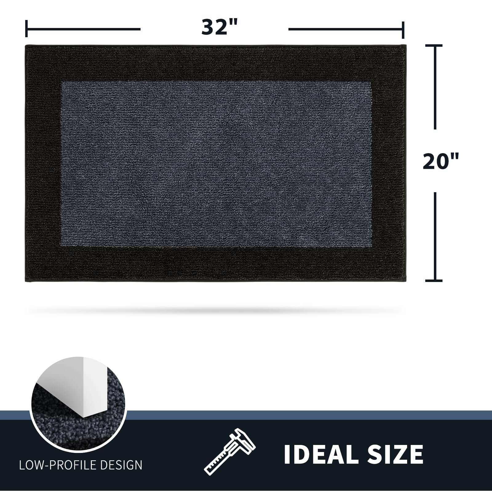 PURRUGS Dirt Trapping Indoor Door Mat rolled up for storage