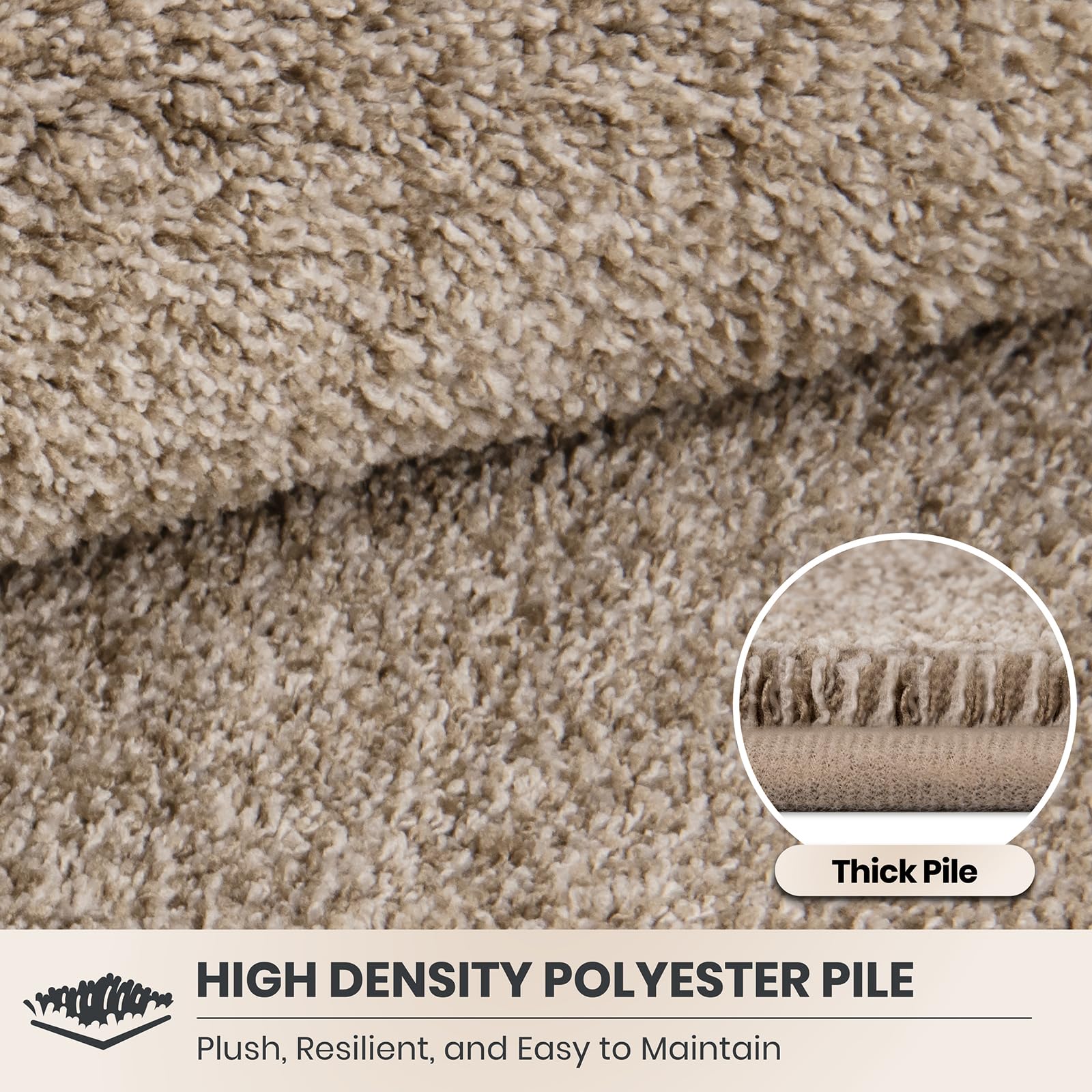 PURRUGS Dirt Trapping Indoor Door Mat, Taupe, in a hallway setting