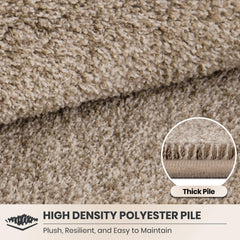 PURRUGS Dirt Trapping Indoor Door Mat, Taupe, in a hallway setting