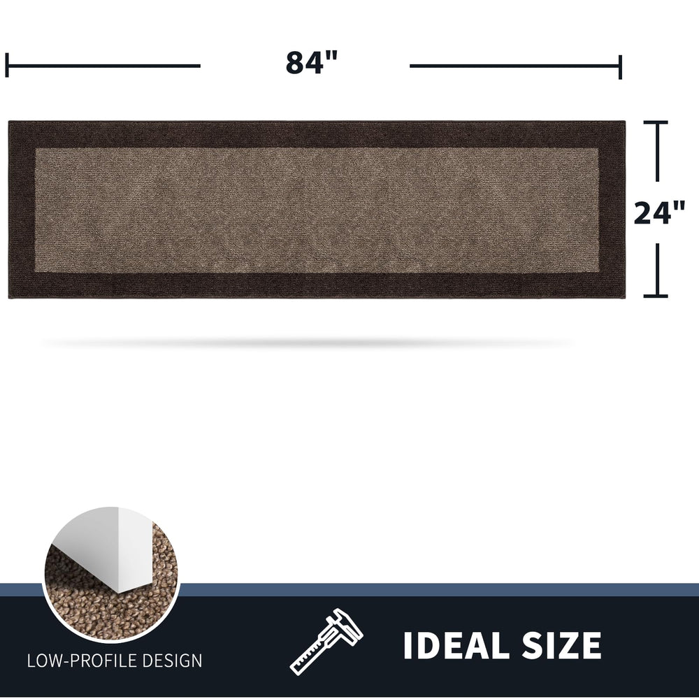 PURRUGS Hallway Runner Rug with pet on it