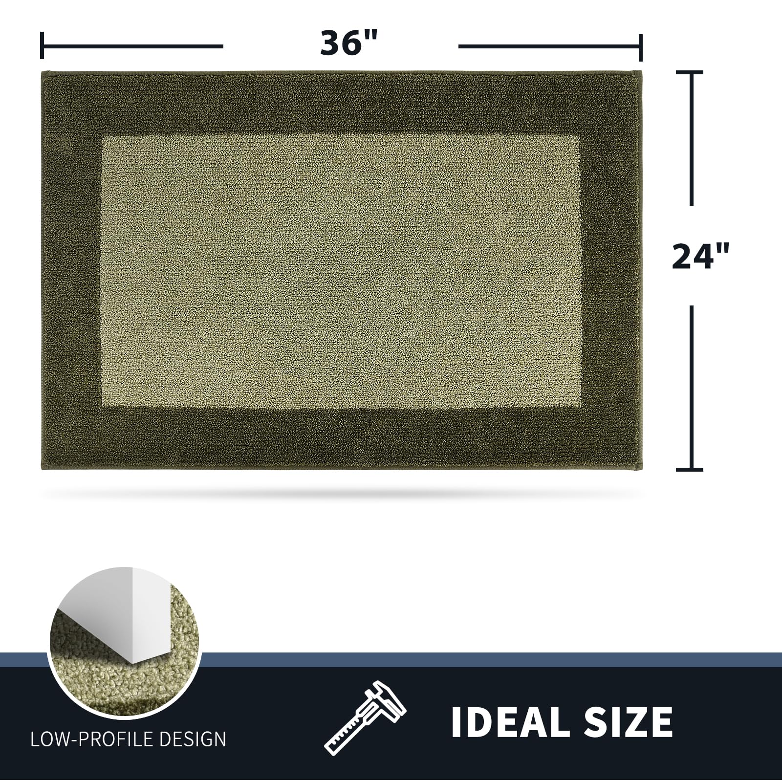 PURRUGS Indoor Doormat soft polyester texture