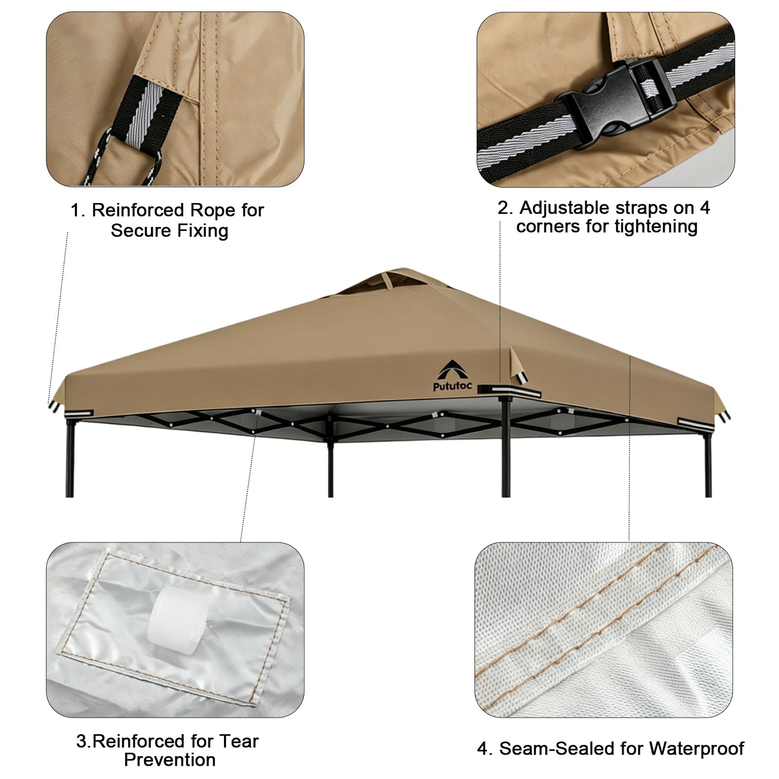 Pututoc canopy cover showcasing air circulation vent