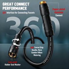 PUUKU garden hose coiled for easy storage