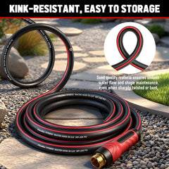 PUUKU garden hose coiled for storage
