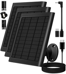 PUUQII solar panel charger front view in black