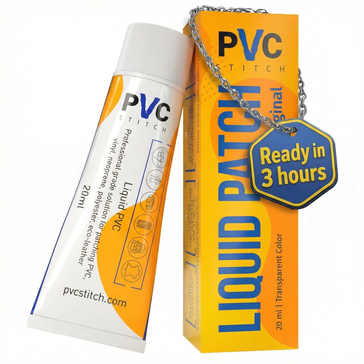 PVC Stitch Liquid Patch Kit 20 ml tube front view