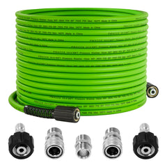 PWACCS 50 FT Pressure Washer Hose green model front view
