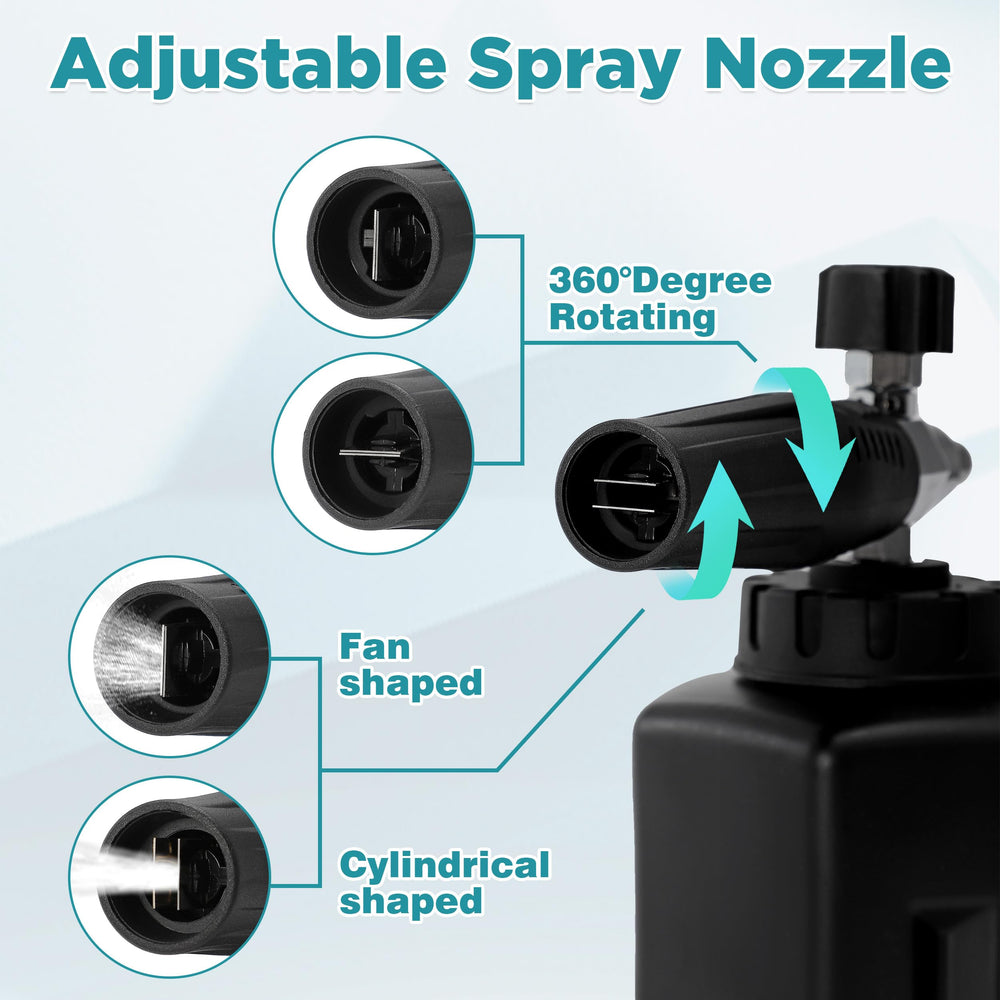 PWACCS Pressure Washer Foam Gun Kit components layout