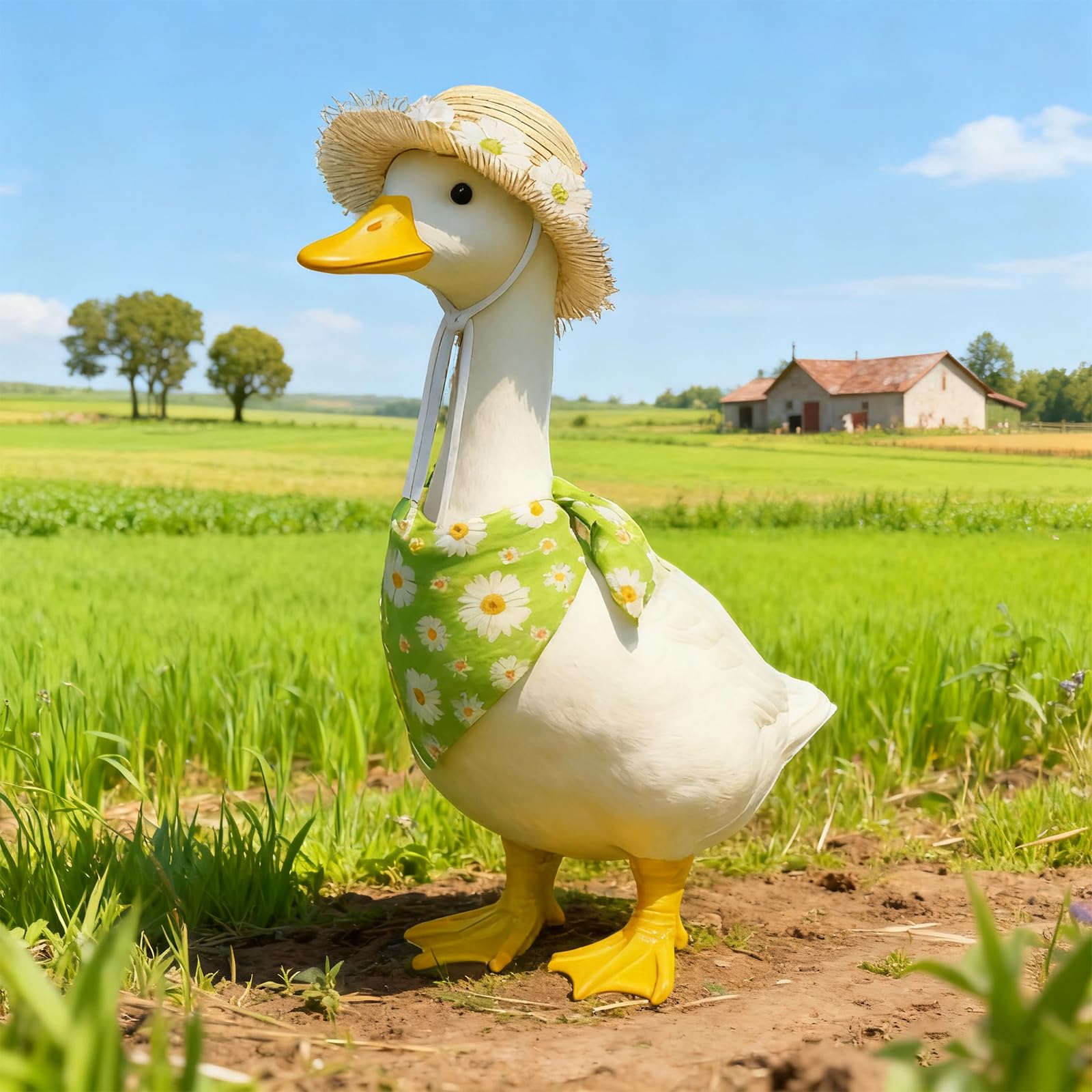 Pwefopessc Goose Costume Set with green colour scheme
