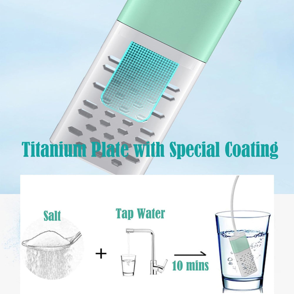 PWPAM generator with chlorine testing strips and measuring spoon