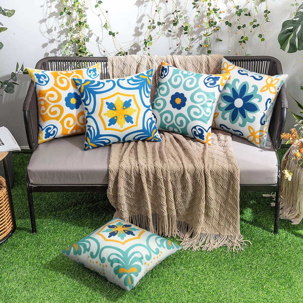 Pyonic pillow cover in a living room setting