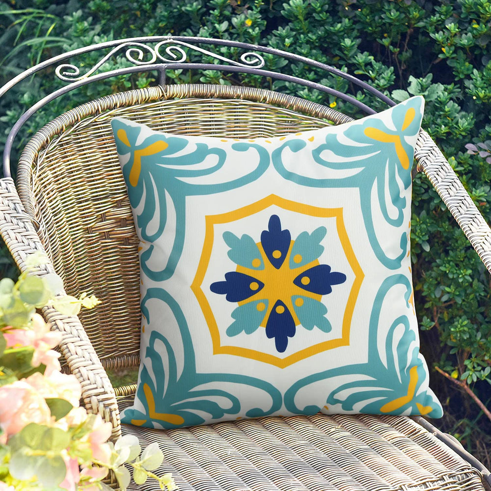 Pyonic pillow cover showing modern floral print